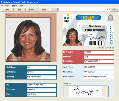 ID Flow Photo ID Card Software Screenshot